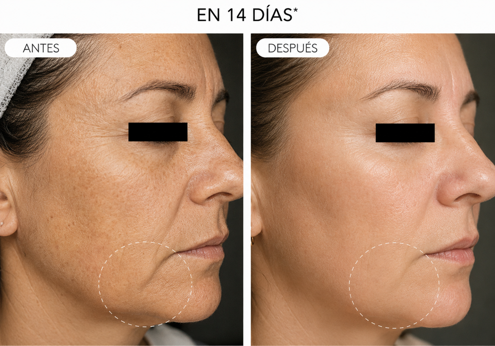 Clienta utilizando Luméra por la noche